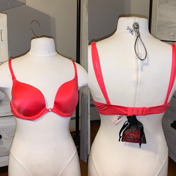 Limited edition NWT Victoria’s Secret Very Sexy Plunge Bra - 34B - bright red - Picture 2 of 5